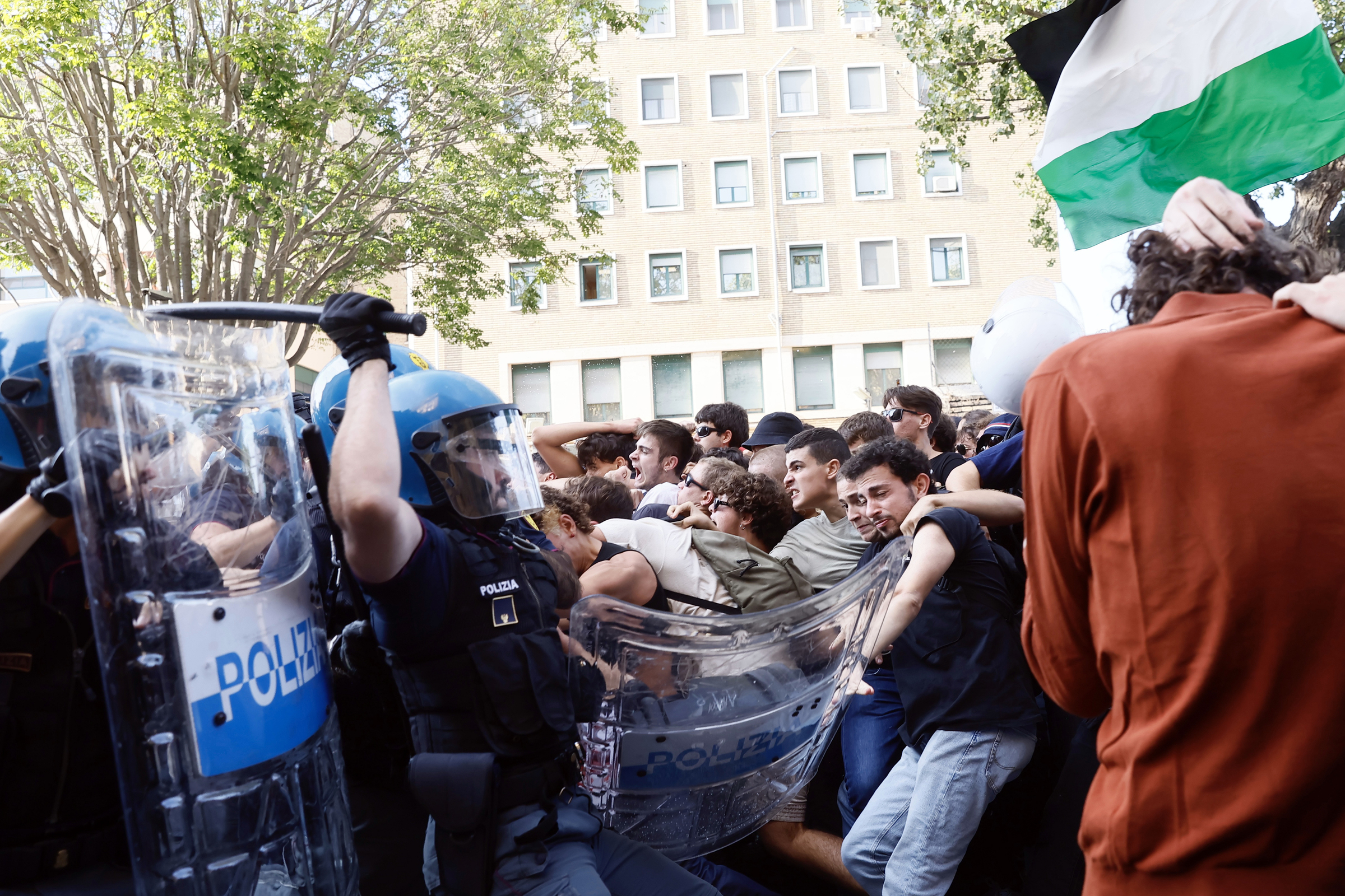 Police Violence in Pro-Palestine Demos in Italy