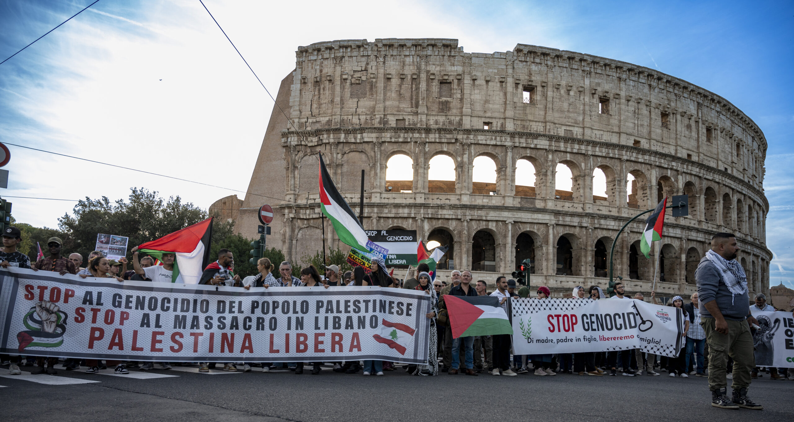 Peaceful ProPal Protest in Rome